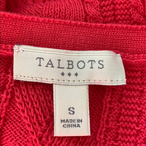 TALBOTS   Beautiful Coral lightweight sweater - Picture 5 of 5